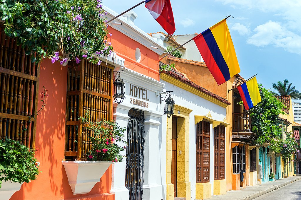 One of Cartagena's charming streets.