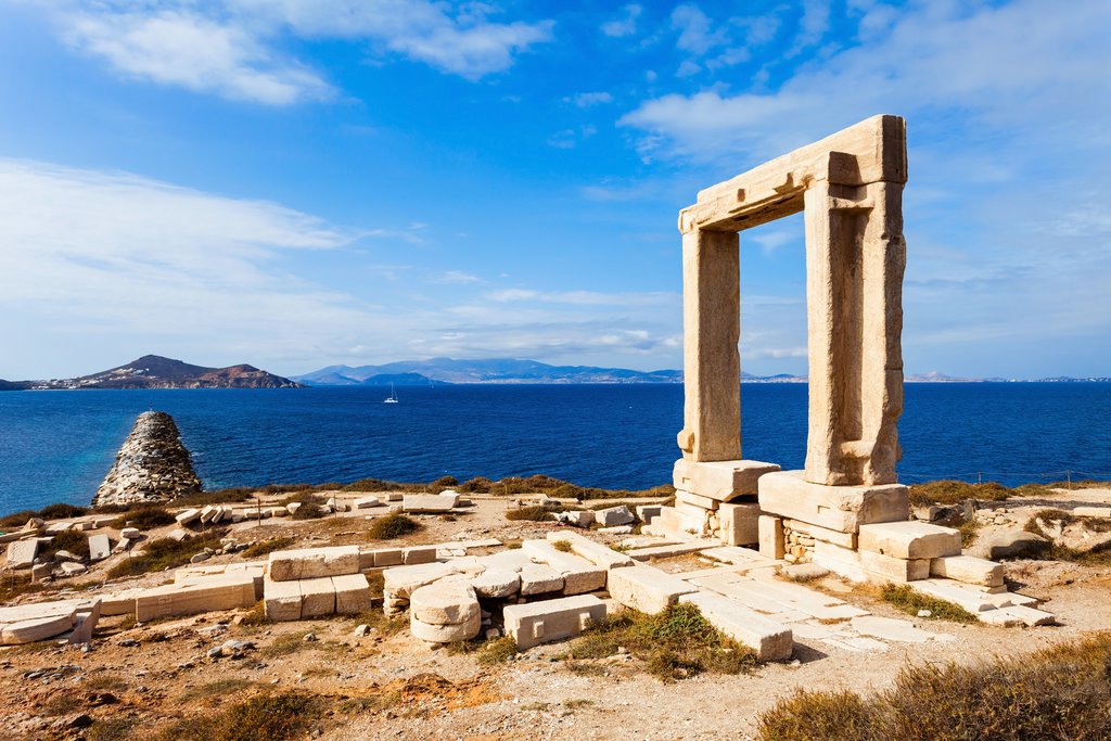 The ancient Portara of Naxos