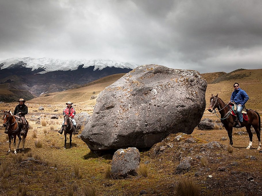 Giant stone in the Cotopaxi NP