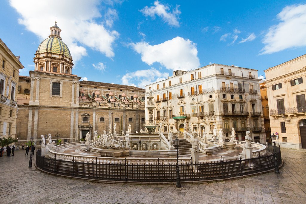 Fontana Pretoria, Palermo, Sicily, Italy