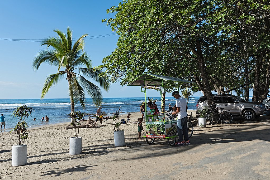 Vendor on the beach, Puerto Viejo
