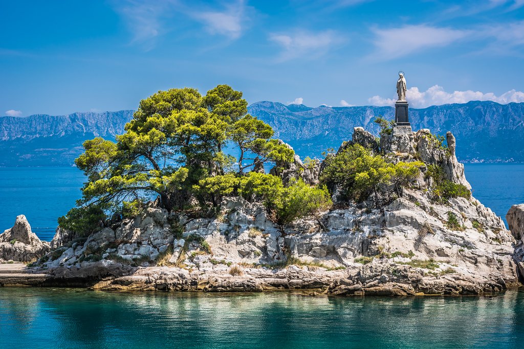 The Trpanj coastline on the Pelješac peninsula