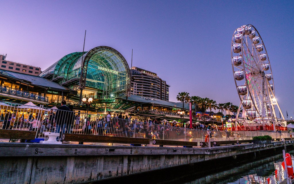 Sydney Harbor and Shopping Center