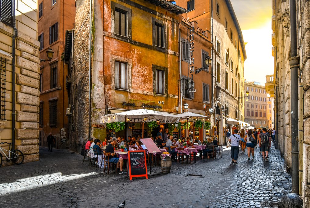 Small cafe in the city center