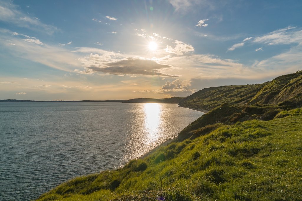 Views across Osmington Bay.