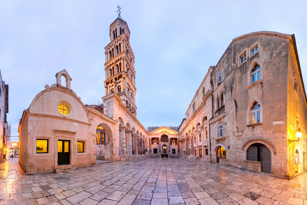 Marble streets in Diocletian's Palace