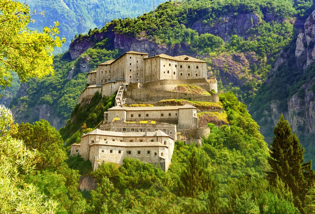Medieval Fort Bard in the Italian Alps