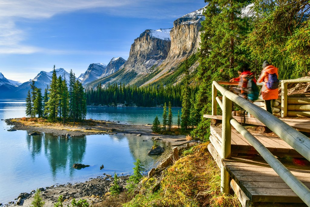 Spirit Island on Maligne Lake, Jasper National Park