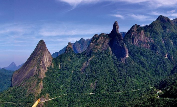 A view of the mountains