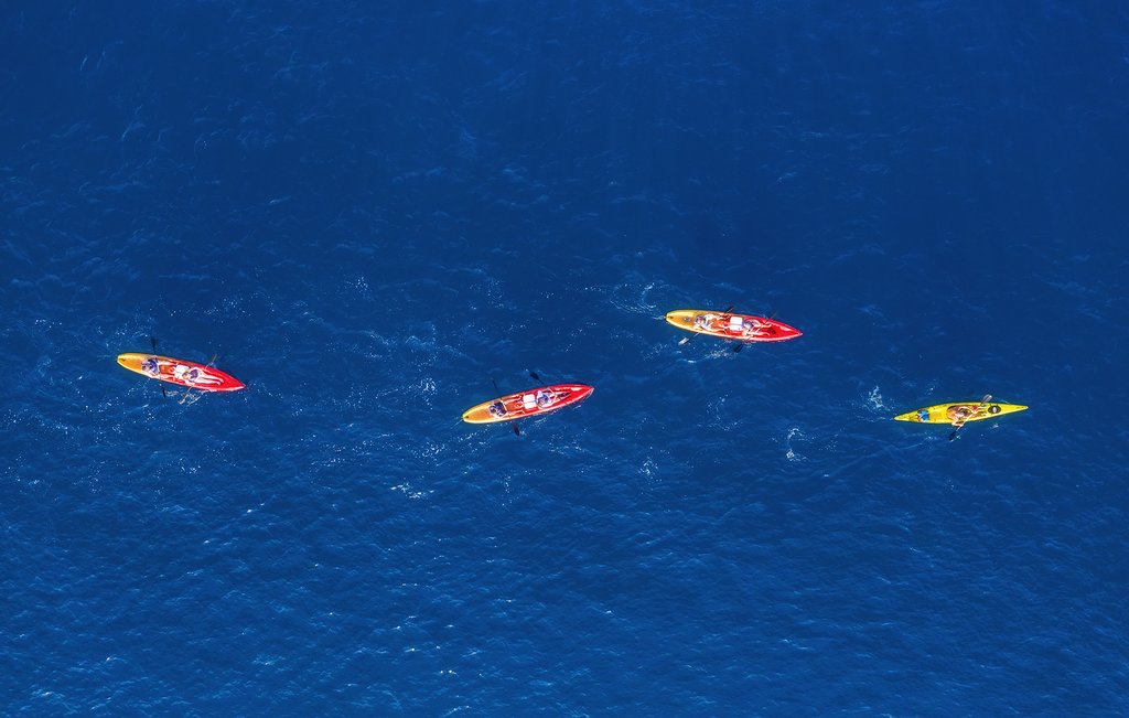 Sea kayaking on the Adriatic
