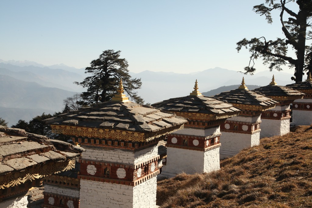 The view from the Dochu La Pass