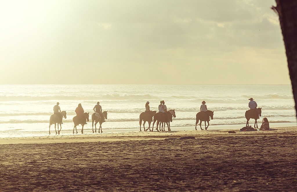 Riders enjoying the peaceful beaches