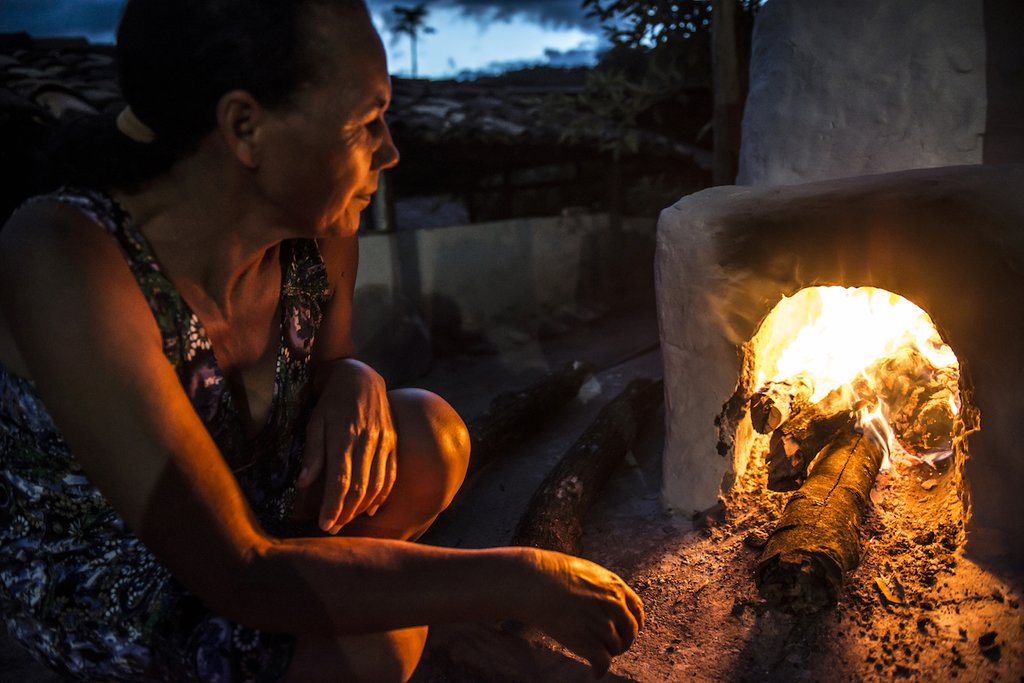 Woodfire oven at Campo Buriti