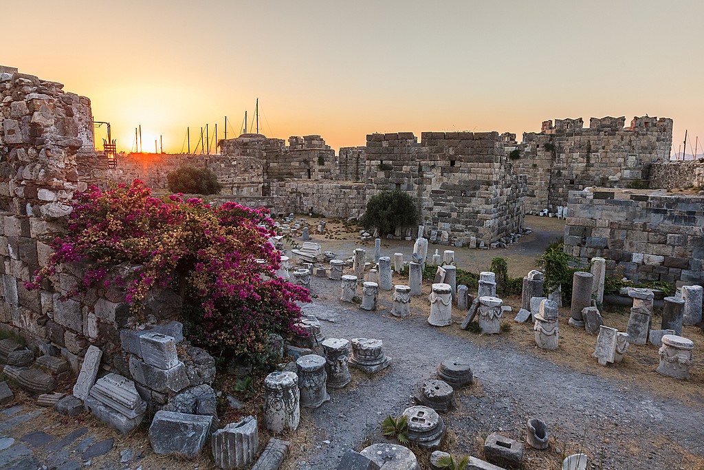 Explore the medieval fortress in Kos