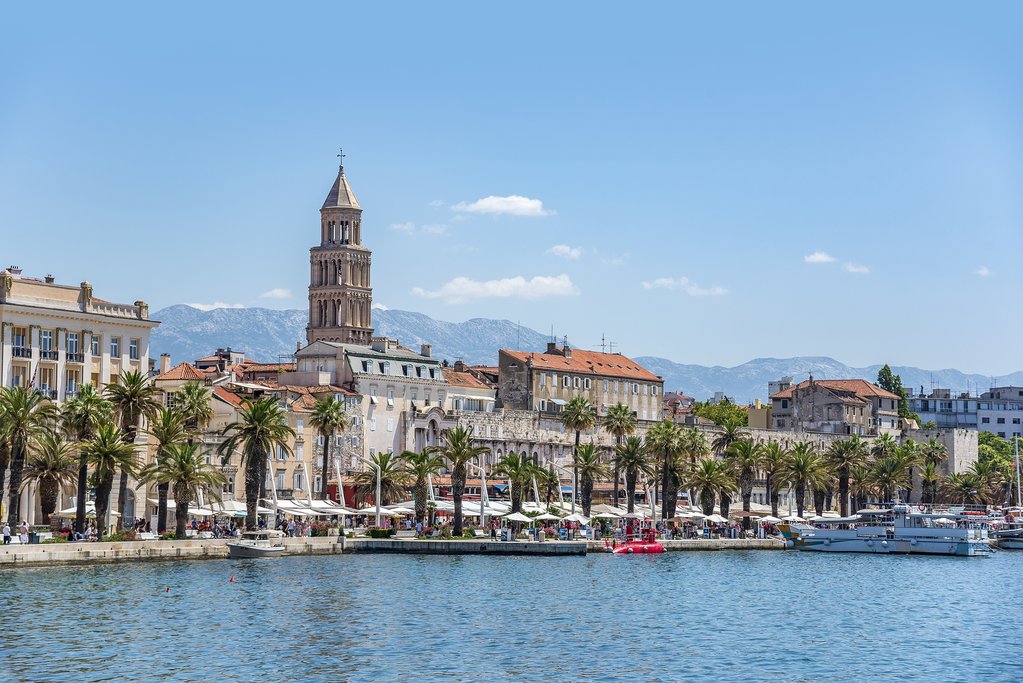 Journey by bicycle along Split's waterfront