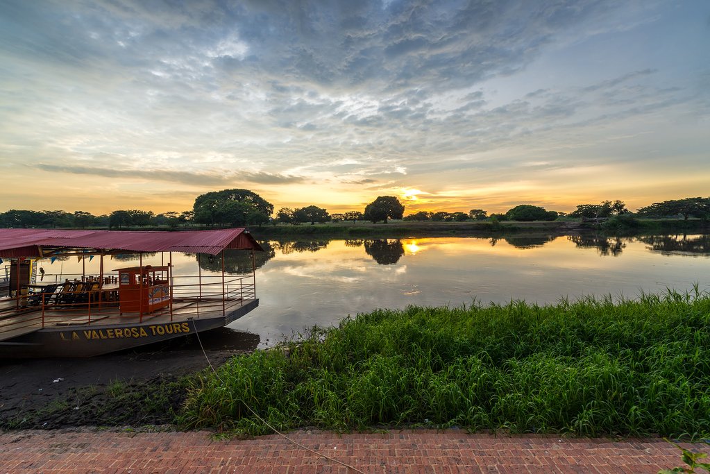 Sunrise over Magdalena River