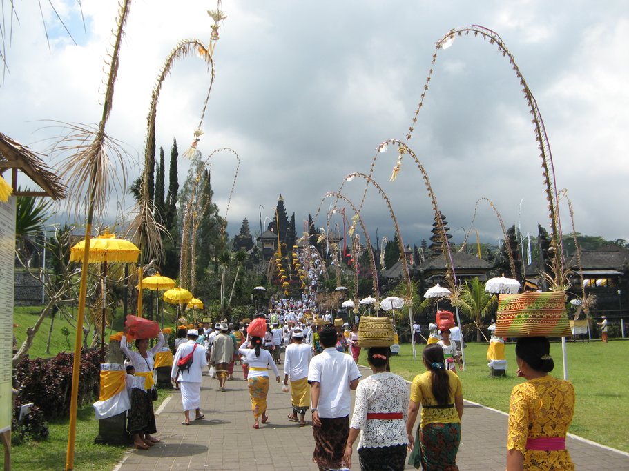 Entrance Way of Besakih on Ceremony Day