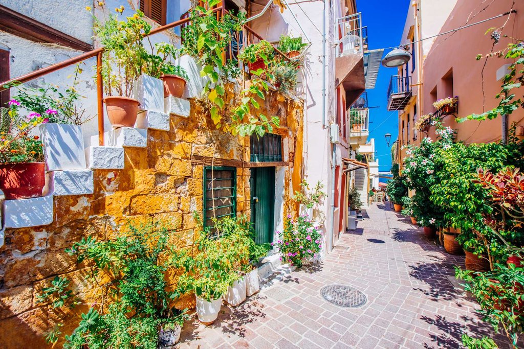 Houses in Old town of Chania