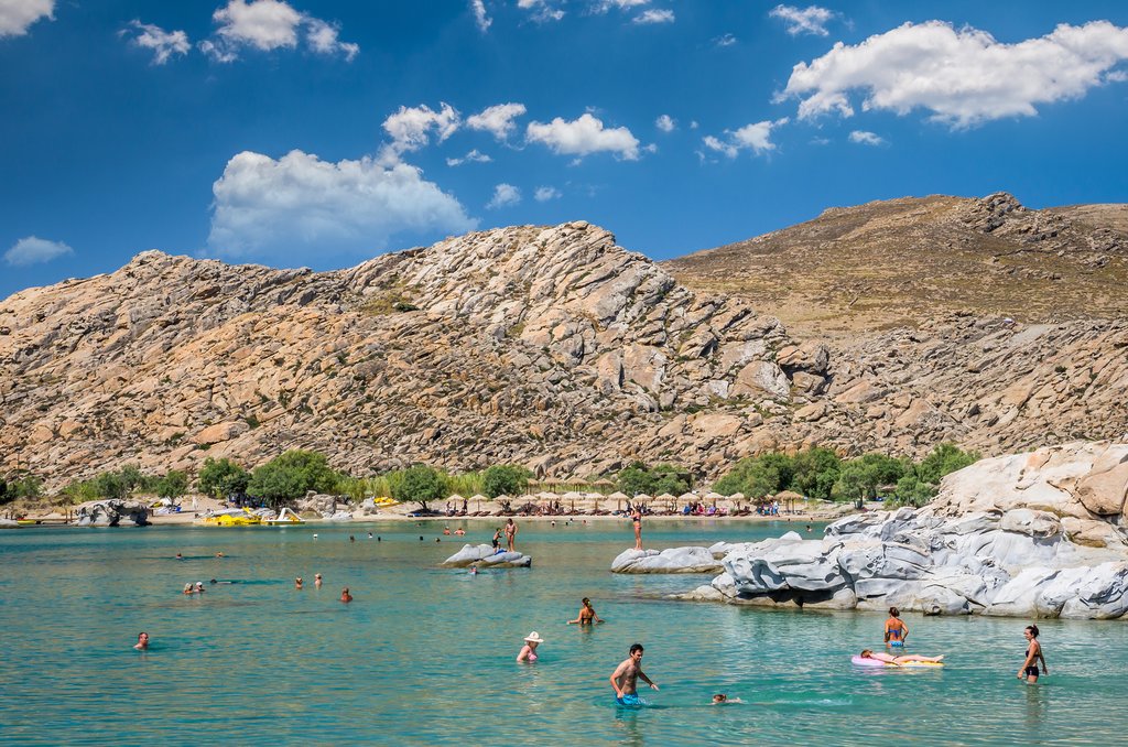 Kolymbithres beachgoers