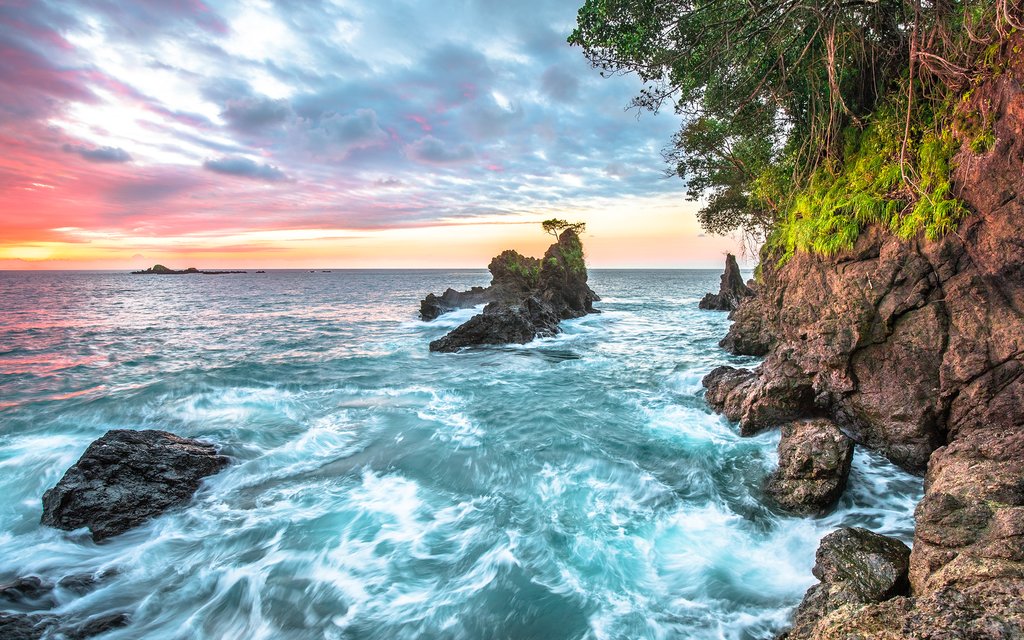 Sunset over the Osa Peninsula