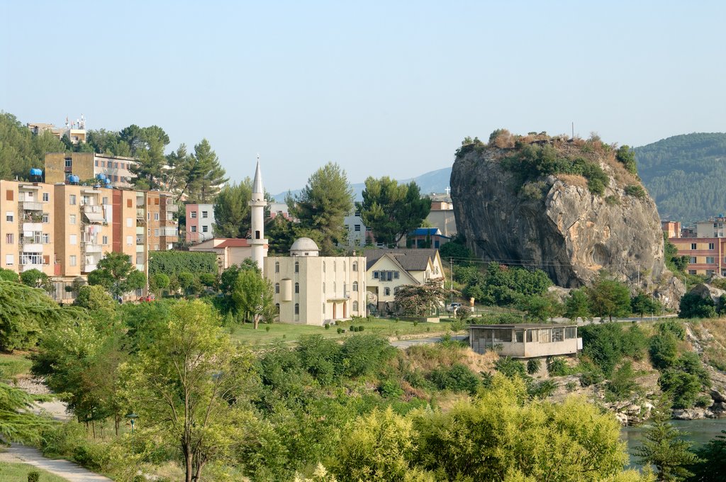 "Rock of the City" and mosque in Permet