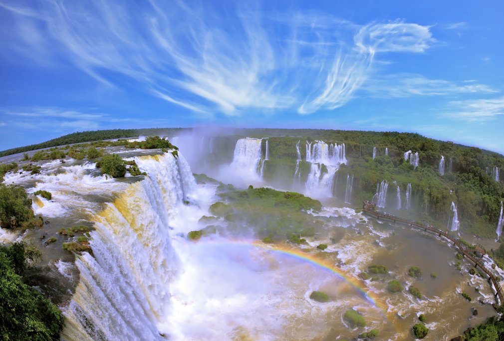 The Iguazu Falls from above