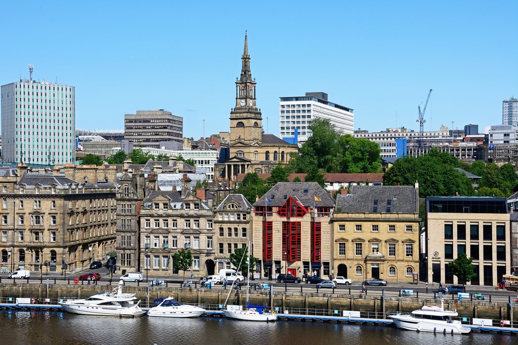 View across the River Tyne towards Newcastle upon Tyne