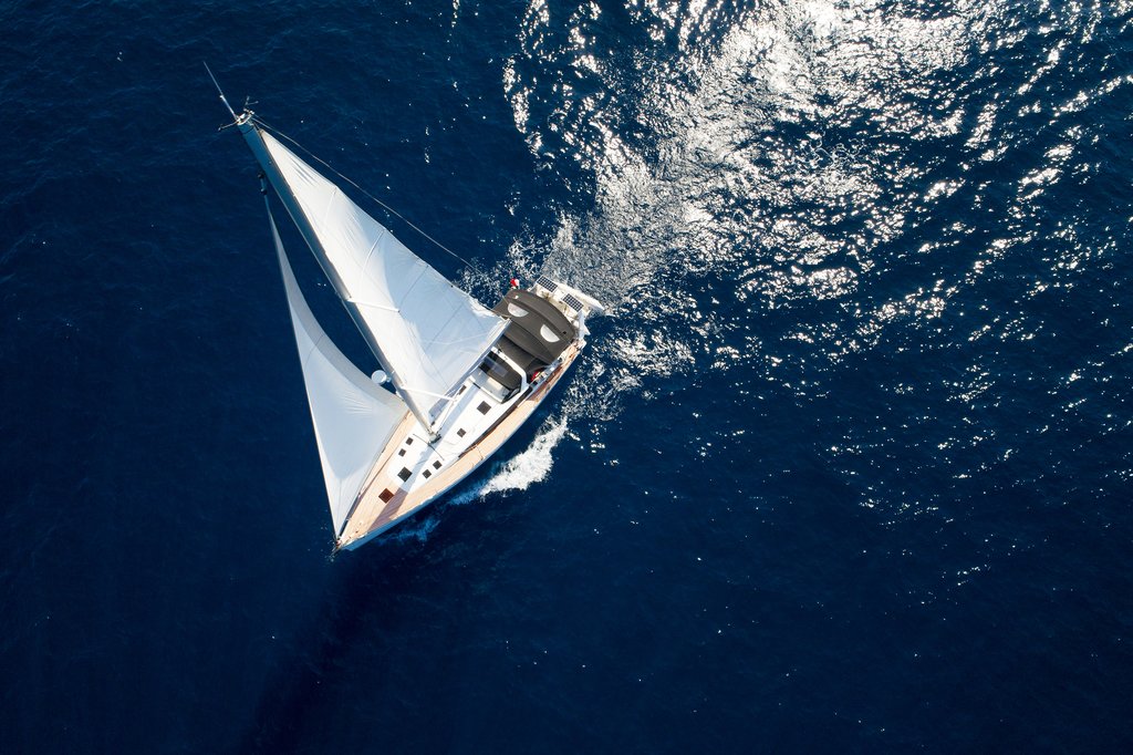 Sailboat cruising on the Adriatic