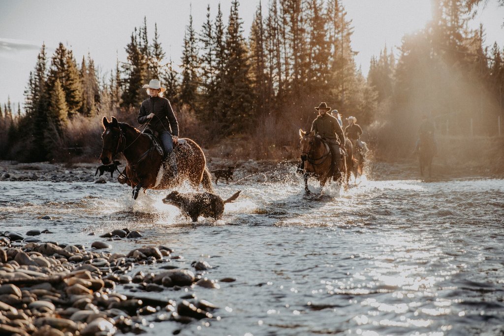 Horseback riding at Big Creek Lodge