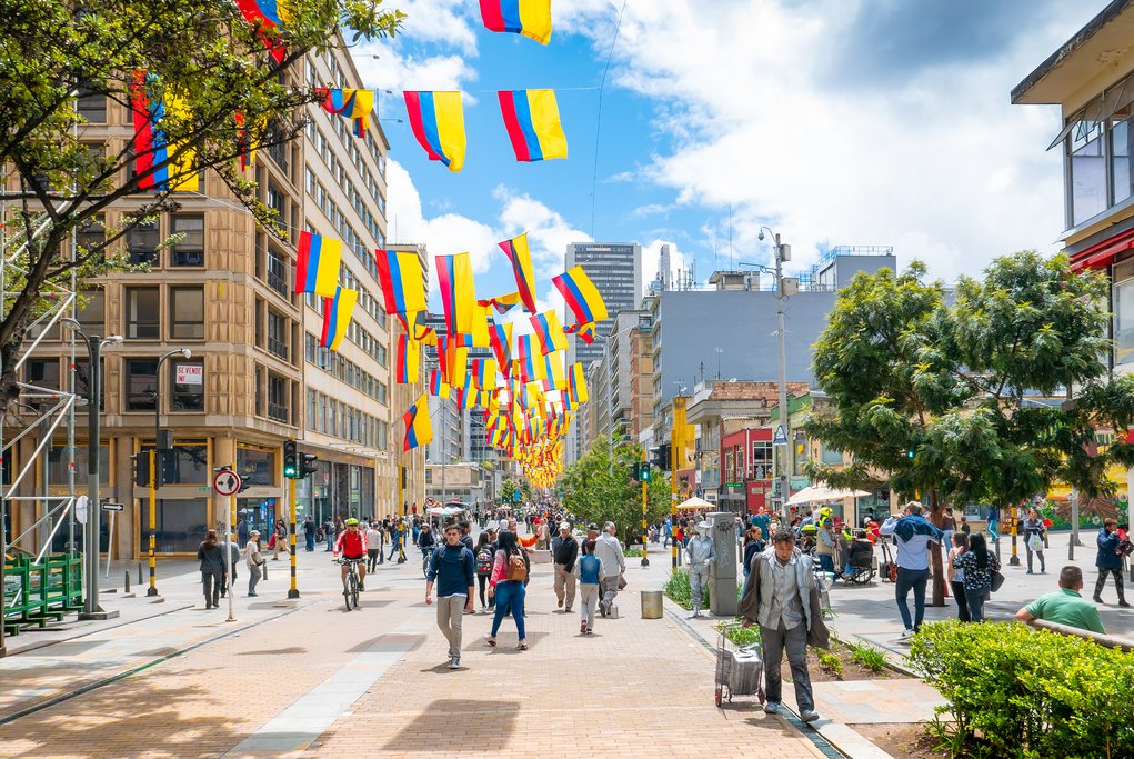 Lively Streets of Bogota