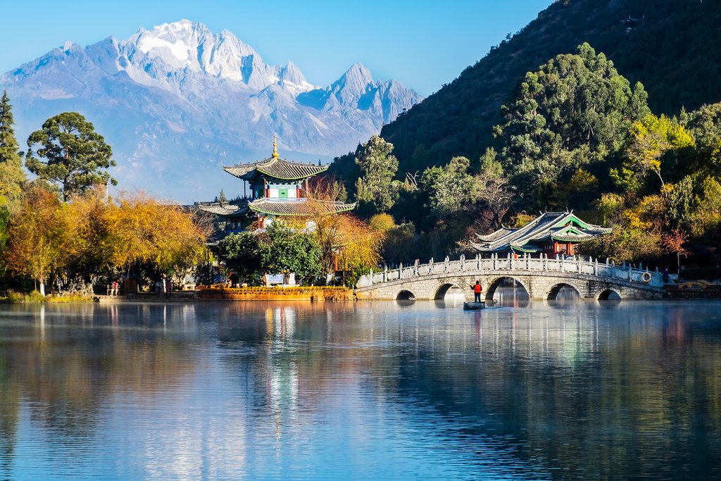 The Black Dragon Pool near Lijiang Ancient Town
