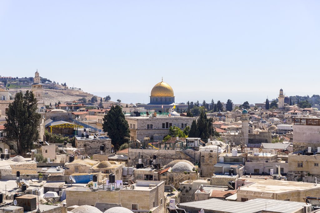 Temple Mount in old city of Jerusalem