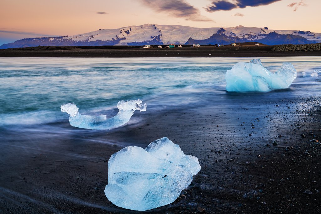Iceberg sightings from Diamond Beach