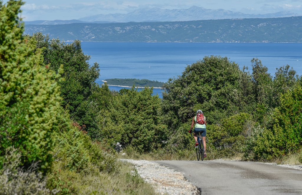 Cycle against a backdrop of sea views on Korčula