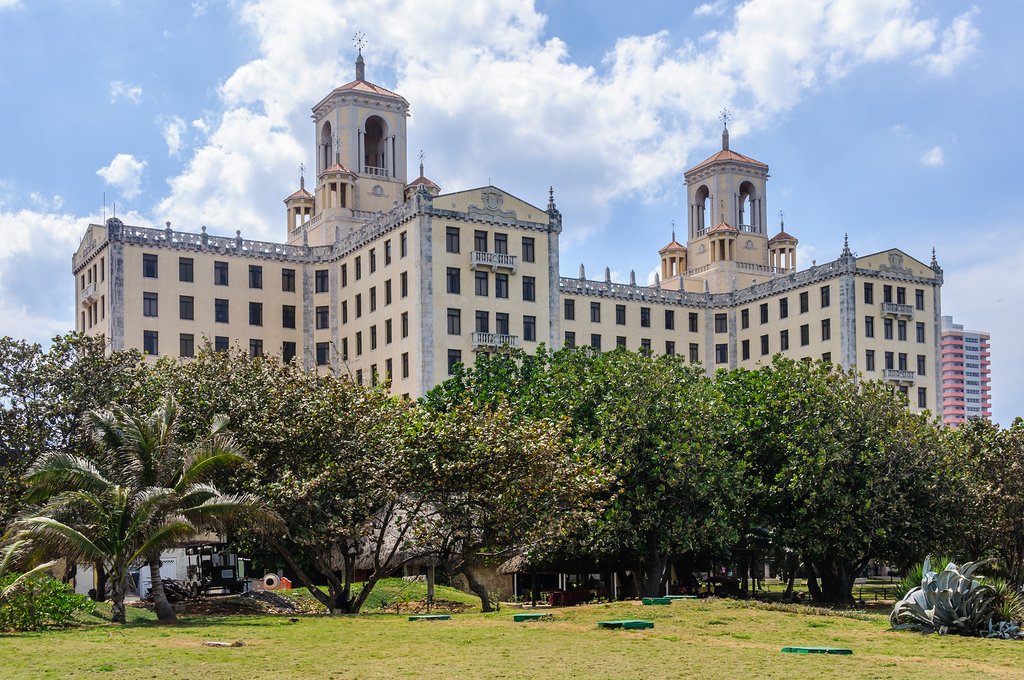 The elegant Hotel Nacional, in Vedado
