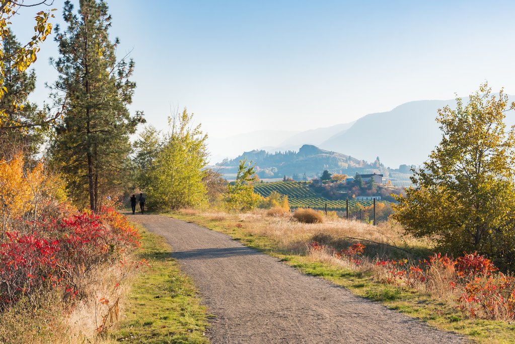 Kettle Valley Rail Trail between Summerland and Penticton