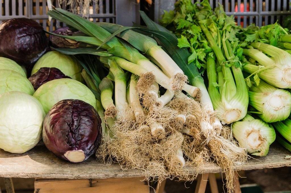 Fresh vegetables for sale
