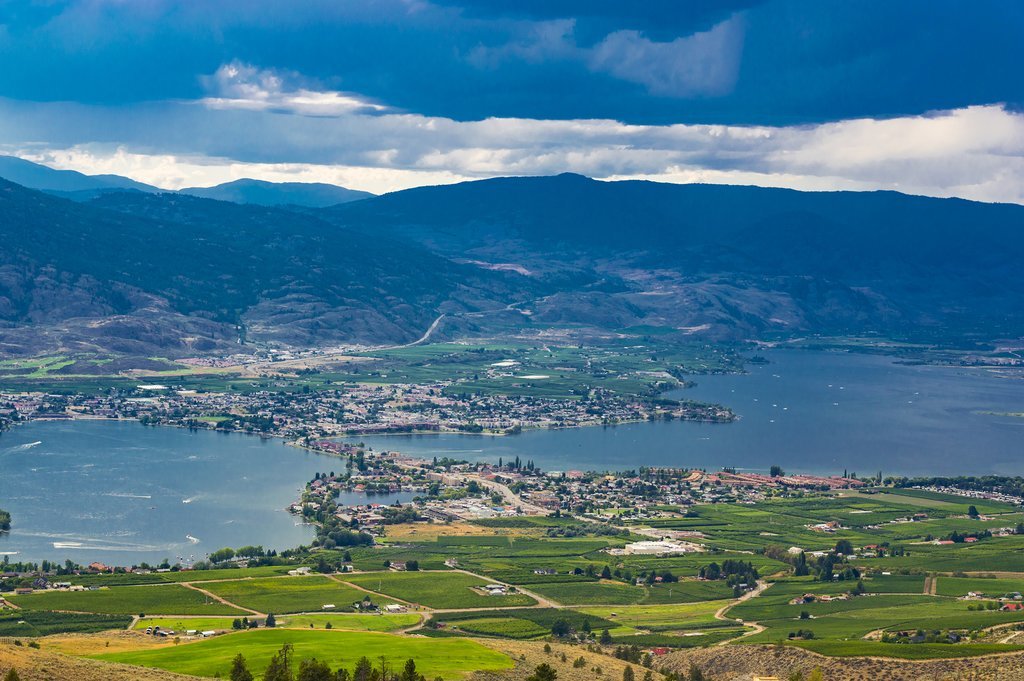 Osoyoos rests at the south end of the Okanagan Valley