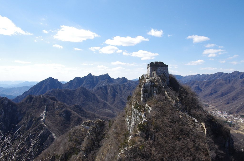 The Jiankou section of the Great  Wall