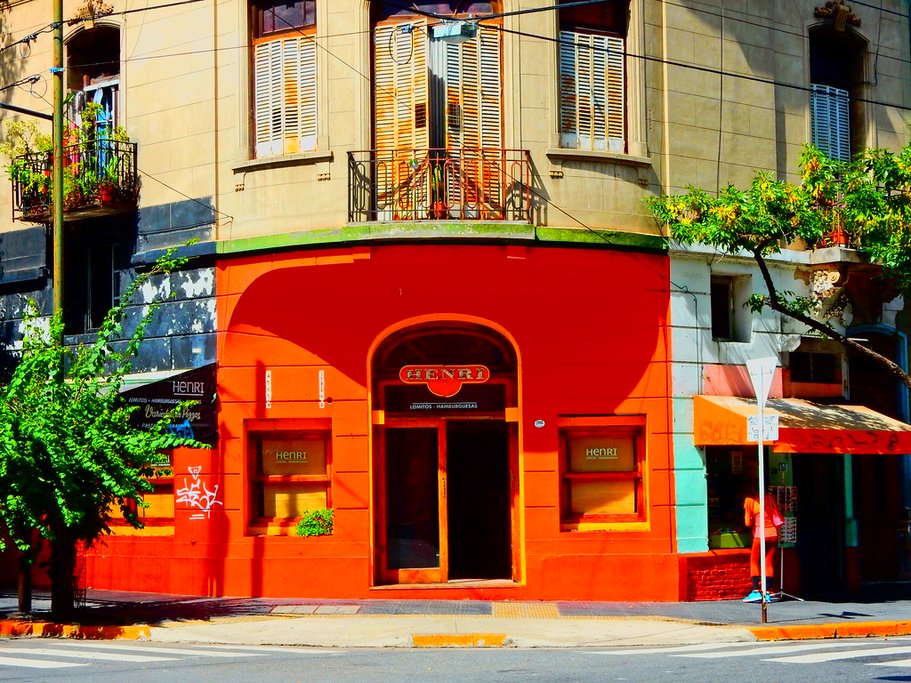 Colorful street in Palermo Soho