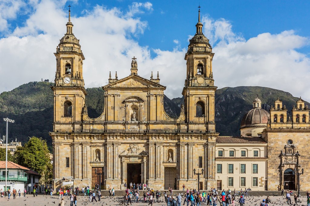 The Cathedral of Colombia, on Plaza Bolívar