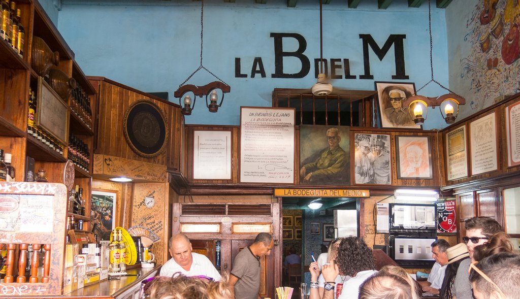 The legendary La Bodeguita del Medio, Cuba's most famous bar