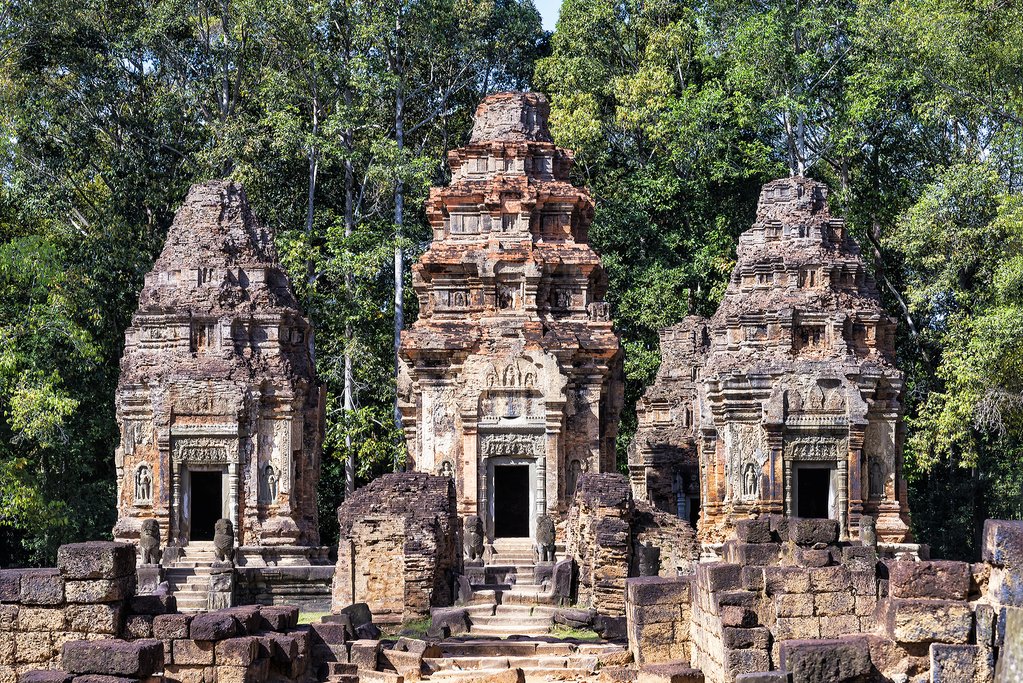 View of Preah Ko Temple from the Front