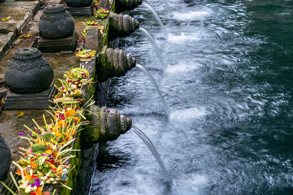 The holy springs in Tirta Empul are said to have magical properties