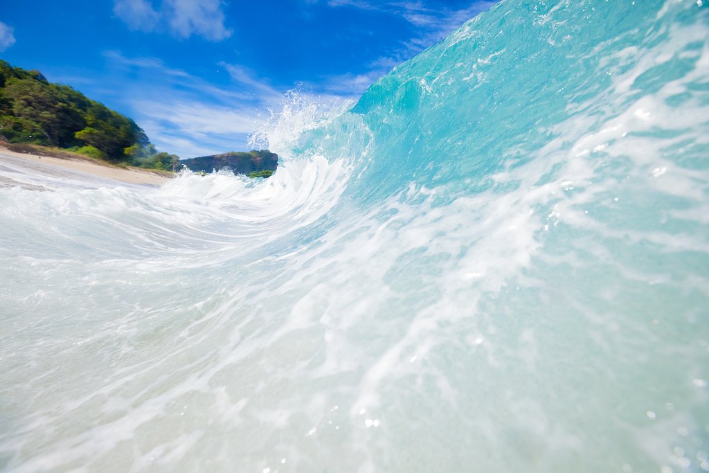 Tarimbang Beach is perfect for surfing