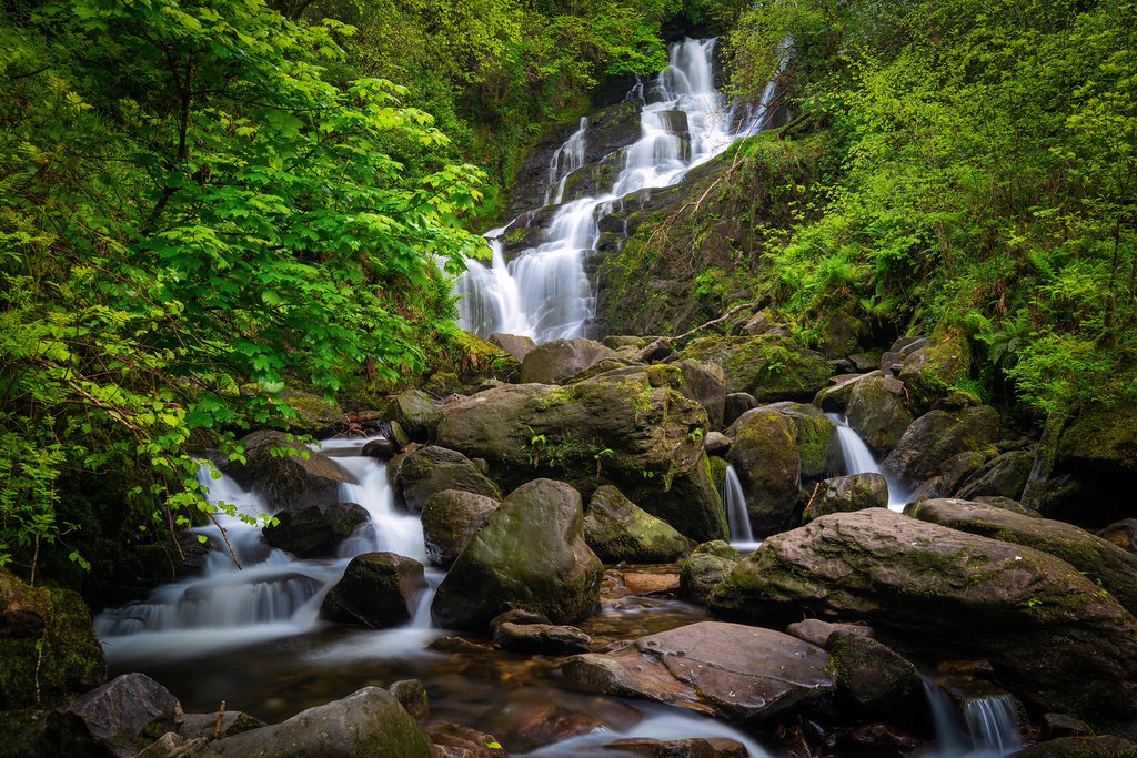 Ireland - Kerry - Torc Waterfall in Killarney National Park