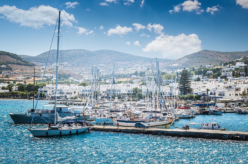 Parikia harbor in Paros