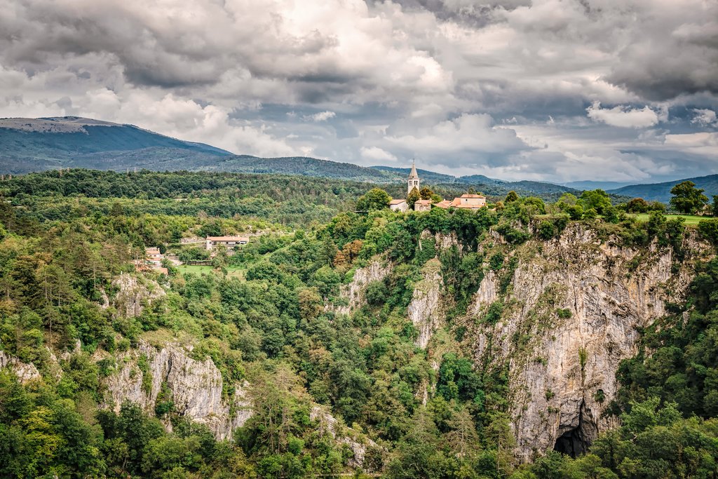 View over Škocjan Caves