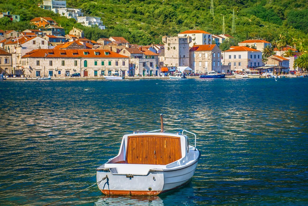 Scenic view at picturesque Vis Town