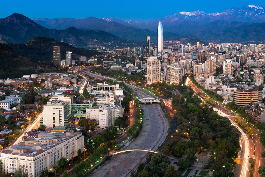 One more glimpse of Santiago from the air